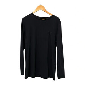 Inimigo Classic Embroidery Heart Black Long Sleeves Shirts